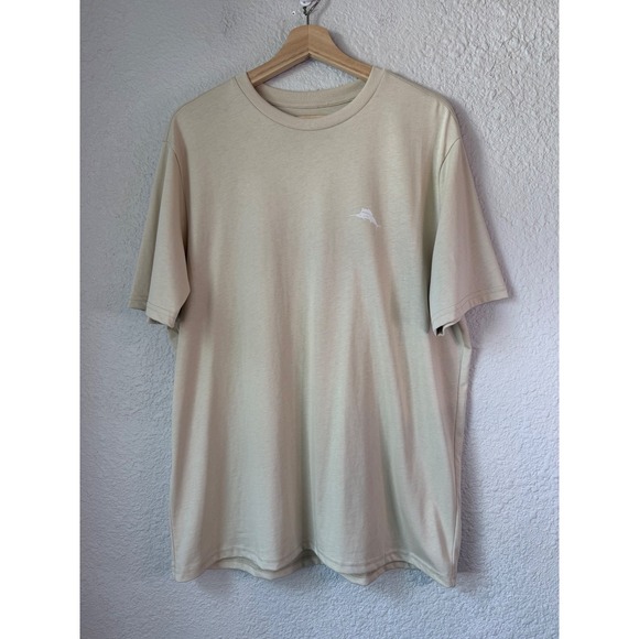 Tommy Bahama Other - NWT Tommy Bahama Mens Tan Beige Golf Graphic T-Shirt Short Sleeve Cotton Medium